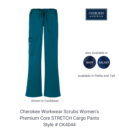 Cherokee Workwear Women's Premium Core Stretch Cargo Pants #CK4044